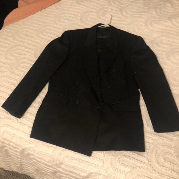 COPY - Vintage JF J. Ferrar Black Double Breasted Suit